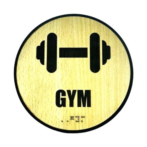 Gym MDF Braille Sign Board | Self Adhesive | SIGNXPRESS INDIA Gym MDF Braille Sign Board | Self Adhesive | SIGNXPRESS INDIA