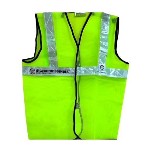 Reflective Safety Jacket with Single Reflective Tape – Green 210 Reflective Safety Jacket with Single Reflective Tape – Green 210