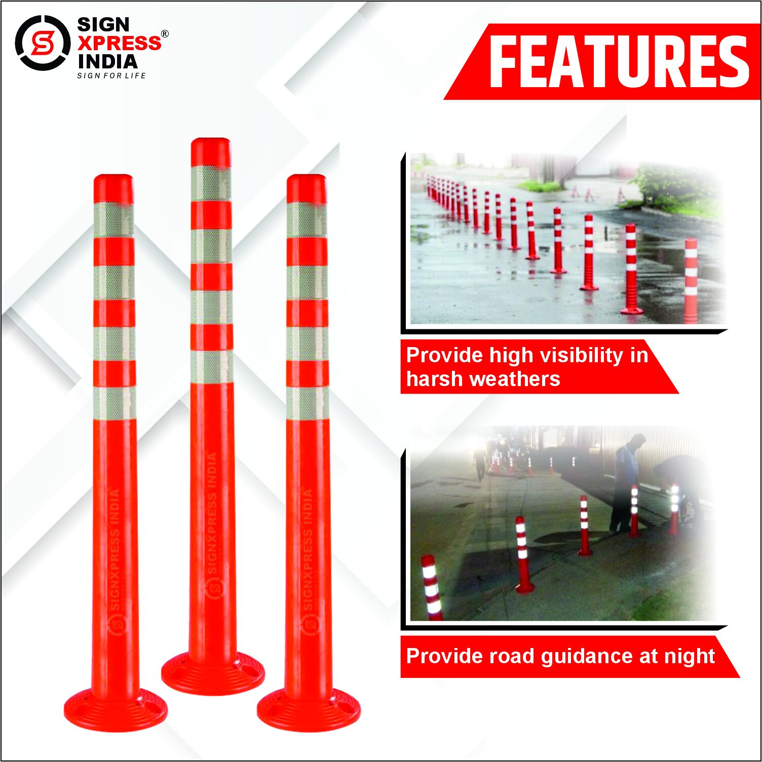 3 Spring Post Delineator